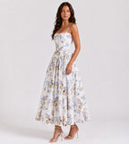 Liora Garden Midi Dress - Lilac